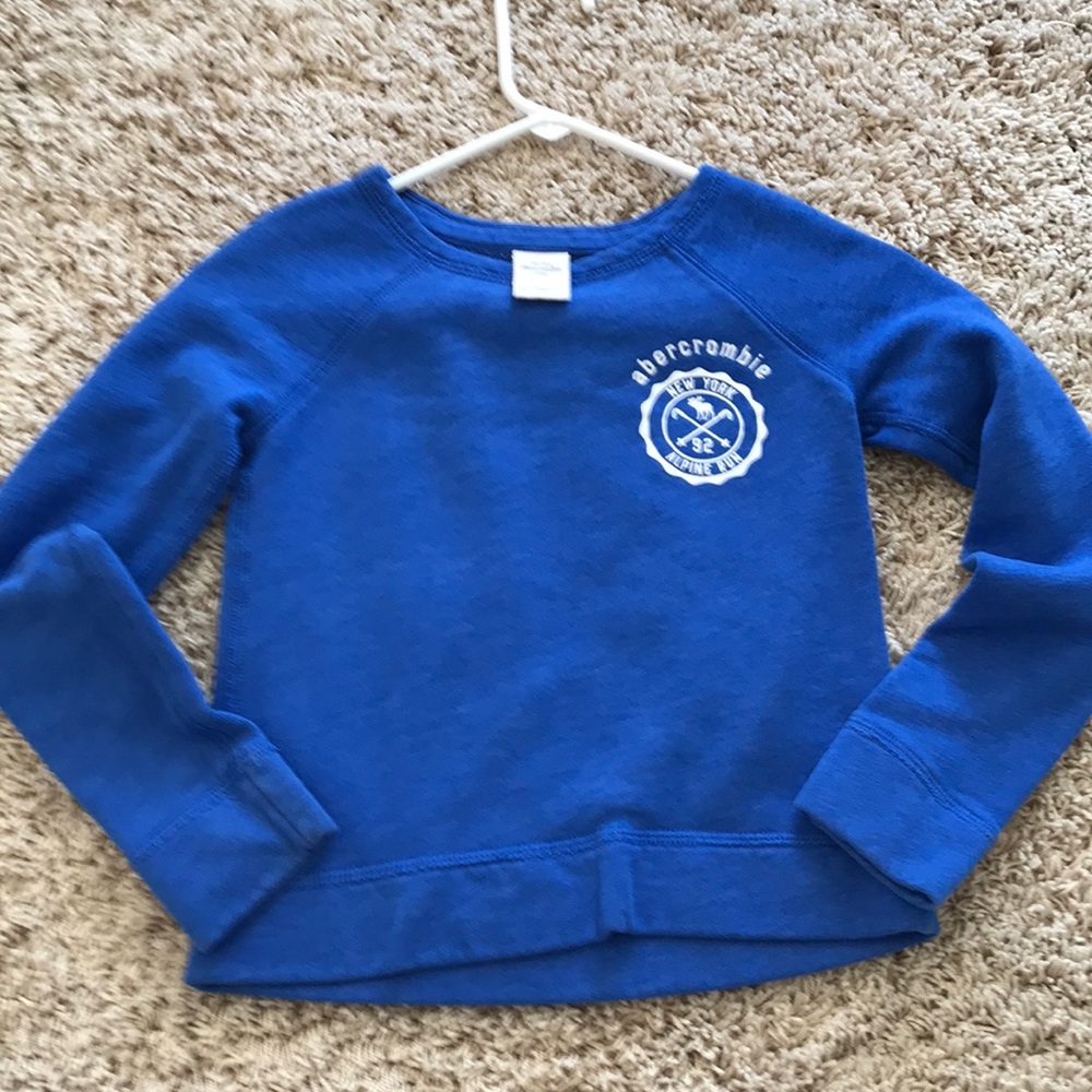 Blue Abercrombie Kids Girls SM Sweatshirt